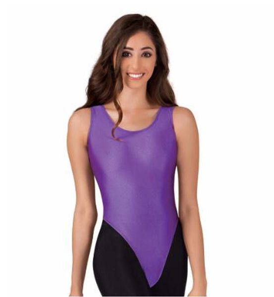 Costumes Catsuit pour femmes Costumes de nylon Lycra Tank String Justaucorps pour gymnastique Danse Justaucorps Filles Ballet Dance Tops Spandex Collants Vêtement