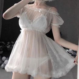 Damespyjama, kawaii kantpop, sexy lingerie, pyjamaset, damespyjama, pure allure, perspectiefjurk, seksrollenspelkosten