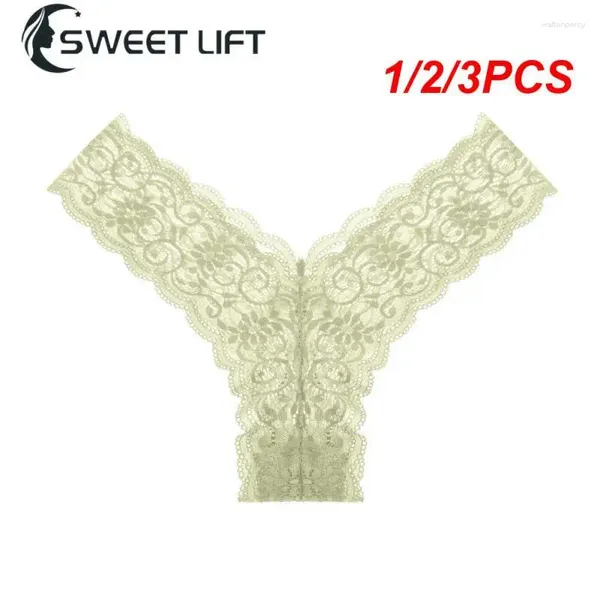 La culotte des femmes 1/2 / 3pcs Le corset absorbe l'humidité et mèche en sueur.Sexy transparent string 1 basse taille t pantalon