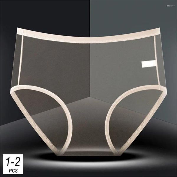 Culotte de femmes 1 / 2pcs complets complets transparents pour femmes Perspective Mesh sous-vêtements sexy lingerie basse taille plus taille l-xxxl