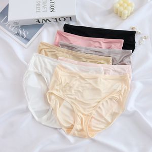 Panties pour femmes 1 pièce 100% Pure Silk Femme Medium High Souswear M L XL 2XL SG014 230331