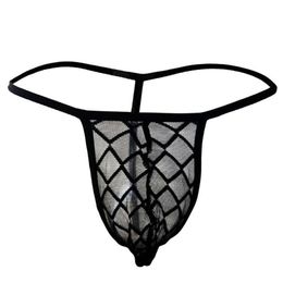 Vrouwen Slipje 2021 Mannen Sexy Transparante G-string Thong Slips Ardennen Pouch Ademend Perspectief Mannelijke Ondergoed219n