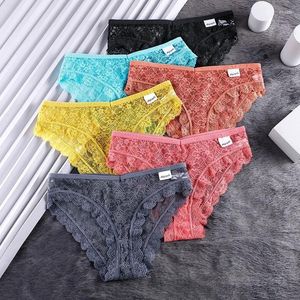 Culotte femme 2024 dentelle sexy lingerie couleur unie sous-vêtements pour femme nylon doux femme dames respirant slips S-XL