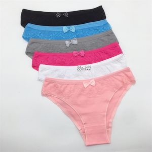 Bragas de mujer 3 unids bragas de algodón conjunto de ropa interior mujeres color sólido encaje lencería calzoncillos sexy cómodo calzoncillos panty culottes femeninos femme 230424