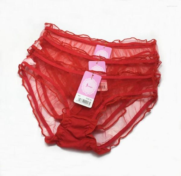 Bragas de Mujer 3 unids/lote, tangas de encaje sexis para Mujer, Bragas transparentes, lencería para Mujer, calzoncillos con lazo, ropa interior, Calcinha