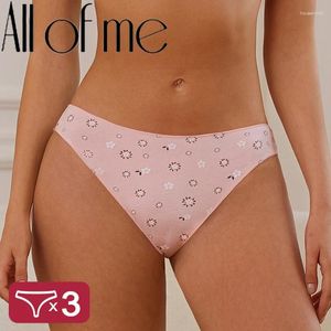 Dames Slipje 3 stks/set Dames Bloemen S-XL Ondergoed Sexy Intimates Panty Traceless Dame Lage Taille Lingerie Ademend Stretch Kort