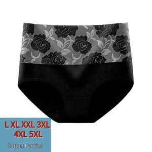 Dames slipje 3XL 4XL 5XL Dames katoenen slipje Plus size bloemen patchwork Dames slipje Hoge taille Vrouwelijk ondergoed Lingerie 240319