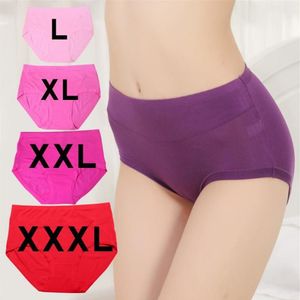 Vrouwen Slipje 4 Stuks Veel 2022 Mode Bamboevezel Plus Size Naadloze Panty Vrouwen Grote Slips Hoge Taille Dames ondergoed266w