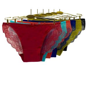 Dames slipje 6 stuks/veel sexy knickers dames slipje katoen ondergoed transparante kanten slips onderbroek lage taille lingerie schattige vrouw intim 230516