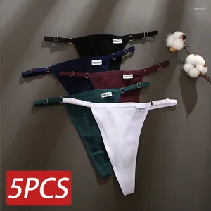 Bragas para mujeres Finetoo ajustable Sexy algodón sólido bajo cintura sin costuras sin costuras