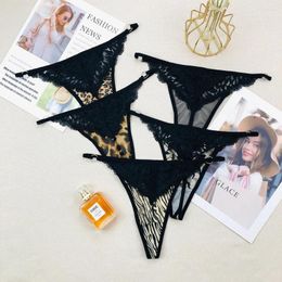 Damesslipje Verstelbaar Trendy Hoge Kwaliteit Dames Luipaardprint Thongs AAA Materiaal Grafeen Antibacteriële Dames G-string