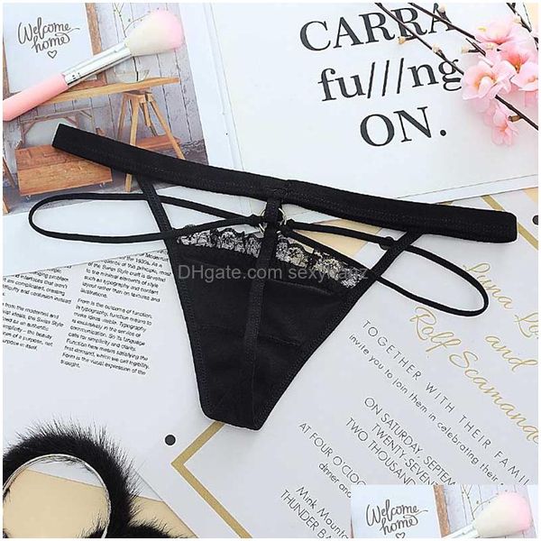 Bragas de mujer Calzoncillos de vendaje Ropa interior Mujer Criss Cross Strappy Ropa interior de mujer sexy Tangas de mujer Tangas T Back Drop Entregar Dhwqd