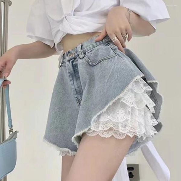 Culotte femme noir blanc dentelle florale Lolita pantalon de sécurité short d'été doux caleçon ample Vintage victorien Bloomers