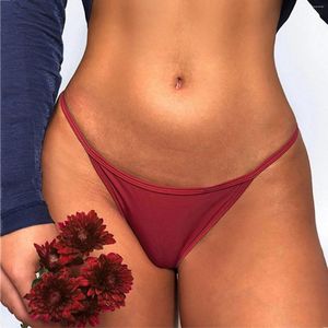 Dames slipje diep v string ademende lijn sexy lage taille mini bikini bodem strings vrouwelijk panty dames ondergoed #52