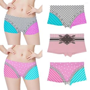 Fashion de culotte de femmes shorts à points rayés rose rose doux été confortable de plage de plage de natation pantalons de sécurité quotidiens kawaii