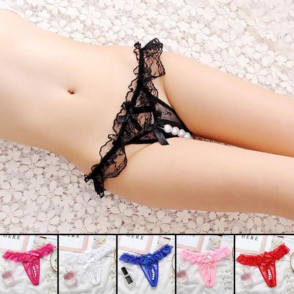 Bragas femeninas femenino lencería sexy encaje malla panty cañonal sin cásvecas