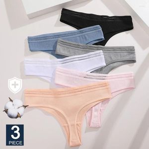 Bragas para mujeres finetoo 3pcs/set sexy algodón g-thong nylon nylon tanga cómoda lencería femenina t-back tanga tanga