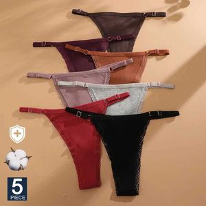 Dames slipje Finetoo 5-delige/set sexy g-string ondergoed ondergoed katoen dames ondergoed ondergoed verstelbare taille meisjes ondergoed ondergoed bikini dames string ondergoed onderkleding2405