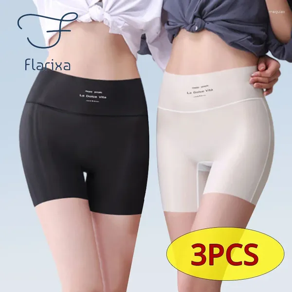 Culotte de femmes Flarixa 3pcs Shorts de sécurité sans couture boys