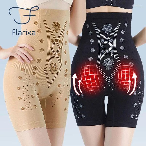 Flarixa – culotte taille haute pour femmes, sous-vêtements amincissants, short de contrôle du ventre post-partum, Ion négatif modelant le corps