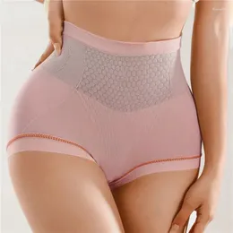 Dames slipje hoge taille vrouwen platte buikvorming slijten ademende mesh transparante knickers buikheuplift onderbroek