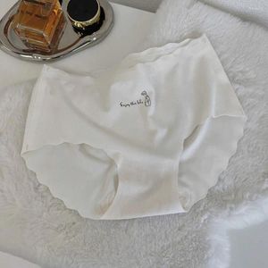 Culotte de la culotte de femmes enveloppement respirant confortable fraîcheur fraîcheur haute élasticité silk sofs mi-jumelles sous-vêtements sans couture