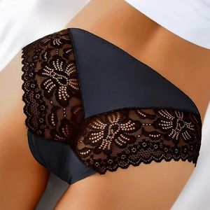 Bragas de mujer, ropa interior de encaje para conjunto, lencería íntima Sexy, calzoncillos eróticos de nailon, bragas transparentes para mujer