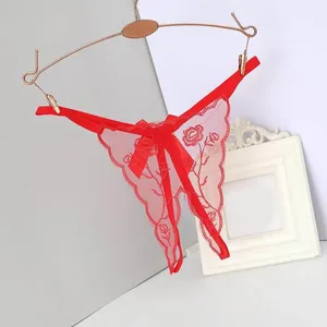 Panties de femme Laine de sous-vêtements pour femmes pour femmes sexy ceinture mince et pantalon tong tong t