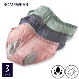 Dames slipjes lekbestendig ondergoed voor vrouwen menstruatie Periode slipje broek dames kanten plus size incontinentie -briefs 3 stks/set 230424