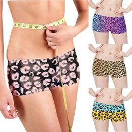 PALANTE FEMMES LEOPARD PRINT DAMES DAMES SWATMING SEXY SEXY MATCHING SAFETY ShORTS SUMME BACKING SURFING SUNBATHING PANT