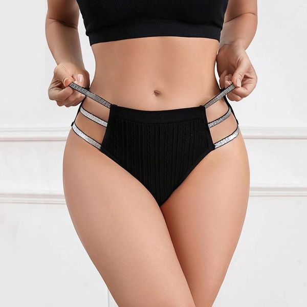 Bragas de mujer, lencería para mujer, tangas suaves elásticas de encaje, bragas sólidas de cintura baja, ropa interior transpirable sin costuras para mujer