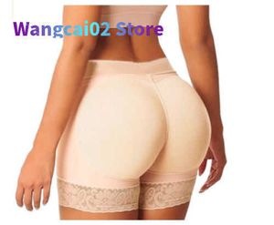 Dames slipje lage stijging sile lawded slipje damesvrouwen panty pad 2pcs sile shapewear bum kont hip omhoog versterker ondergoed 020723H