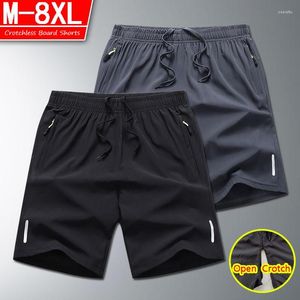 Culottes pour femmes Hommes Open Crotch Shorts Pantalons Mode Fermetures à glissière cachées Casual Mini Sport Running Clubwear Pantalons sans entrejambe Costume sauvage