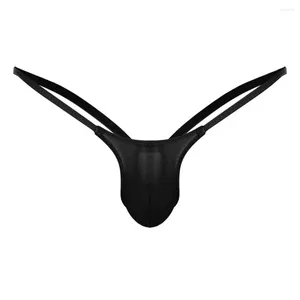 Culottes pour femmes hommes Bikini tongs g-strings mâle Sexy Calzoncillos string Lingerie renflement poche sous-vêtements érotiques