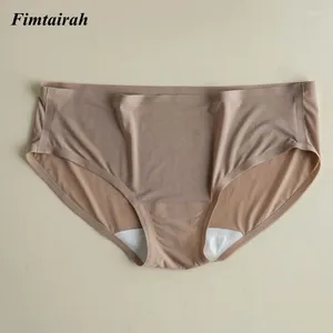 Culotte de femmes à la taille moyenne des sous-vêtements en soie de mûrier sans trace avec un pantalon triangle sexy