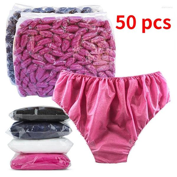 PALITE FEMMES NON TÉSALOVÉ Fabric Breffable Disposable pour les femmes Mens Business Trips Spa Briefs sans lavage Menstruations sous-vêtements