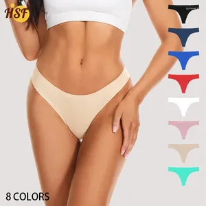 Panties pour femmes One Piece Silk sous-vêtements Sports Fitness Fitness Low Base Trateless T-Shaped for Women