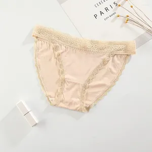 Culotte de femmes sans couture hremptable des femmes sous-vêtements coton coton coton samis lingerie en dentelle strings sexy modal