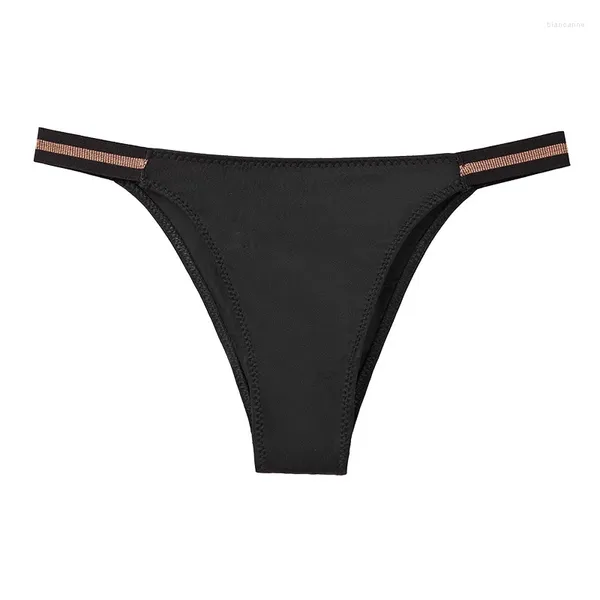 Culottes pour femmes sous-vêtements sans couture Bikini slips de levage de hanche mode string Sexy mince respirant confortable caleçon en soie glacée