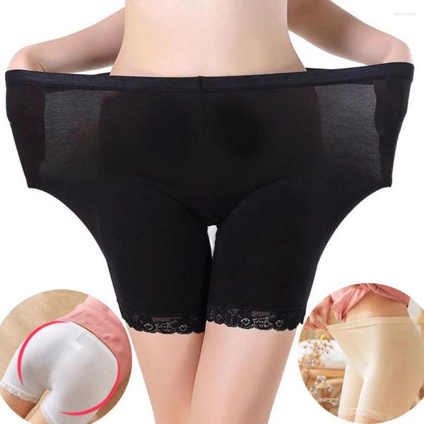 Culotte Femme Sous-vêtements sans couture Shorts Femmes Coton doux Sécurité Pantalon court Femme Sexy Dentelle Boxers noirs Plus Taille Boyshort