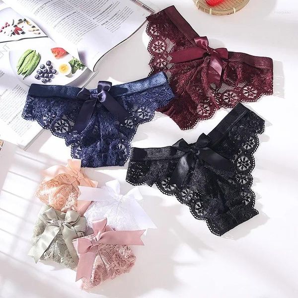 PALANTE DE FEMMES SEXY SEXY BORD LAGE LACE LAGE FEMMES Femmes Transparentes Sous-vêtements Briefs Lingere Panty Underwware Womens Lingerie