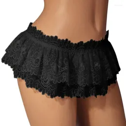 Culotte femme Lingerie érotique Sexy sous-vêtements en dentelle jupe string short femme caleçon accessoires intimes