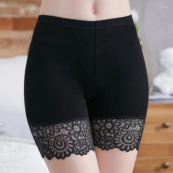 Panties de femme Sexy Shorts de sécurité en dentelle Femmes Femmes Woîtres à coton sans couture