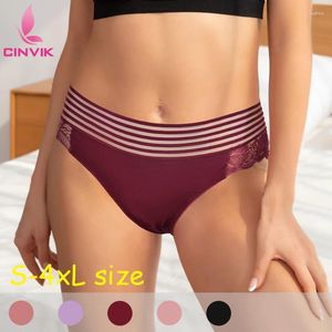 Dames slipje sexy kant transparante vrouwen ondergoed midden taille geborduurde verleiding s-4xl ademende holle comfortabele lingerie cool