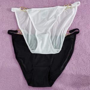 Culotte de femmes sexy hoop sans couture de sous-vêtements féminins en soie solide d'élasticité pour les dames lingerie douce tentation bikinis