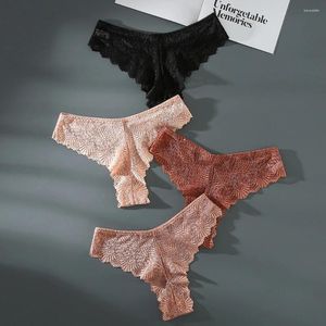 Damesslipje Sexy Dames Kanten Slips Ondergoed Perspectief Onderbroek Vrouwelijke uitgehold Lingerie Comfortabele panty Plus Size