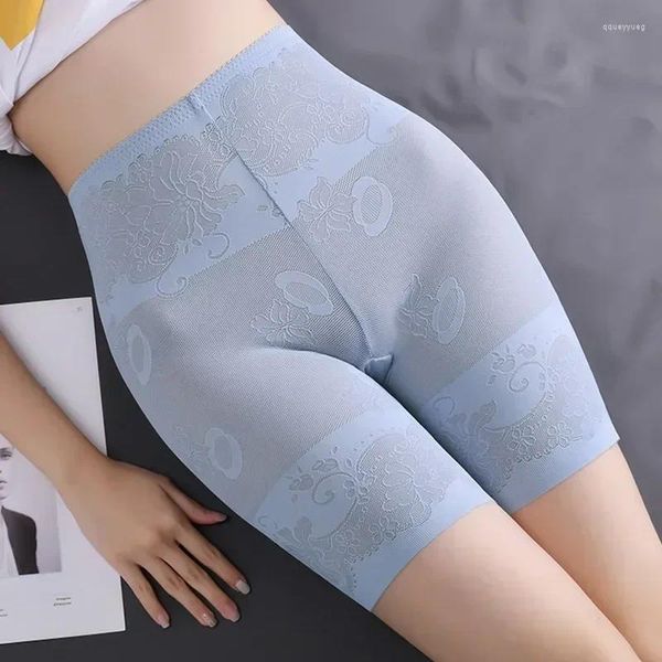 Bragas de mujer talla alta, calzoncillos de cintura alta, ropa interior Sexy sin costuras, pantalones cortos adelgazantes, Boxer de seguridad para mujer, enagua Jacquard moldeadora