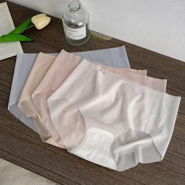 Panties pour femmes glace d'été Sous-vêtements sans couture dames pantalons à séchage rapide ultra-mince