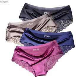 Culotte de femmes texiwas 4 pièces / lacets de lot de lots pour femmes sous-vêtements sans vêtements en dentelle en dentelle femme sous-vêtements confortable plus taille sexy sous-vêtements2404