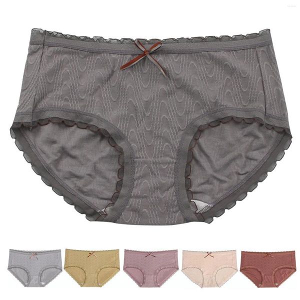 Panties pour femmes sous-bénéficiant des sous-vêtements sexy bikini féminine solide féminités sectionnelle cadeau coton cadeau pour garçons vintage